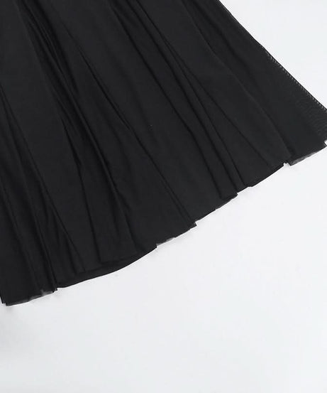 Chic Black Strapless Maxi Dress with Sultry Mesh Slits - Your Go-To for Fall Galas & Holiday Parties