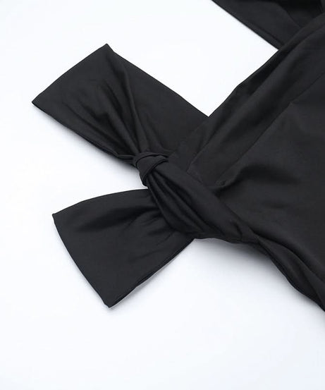 Glamorous Black Off-Shoulder High Slit Maxi Dress - Fall & Holiday Party Essential