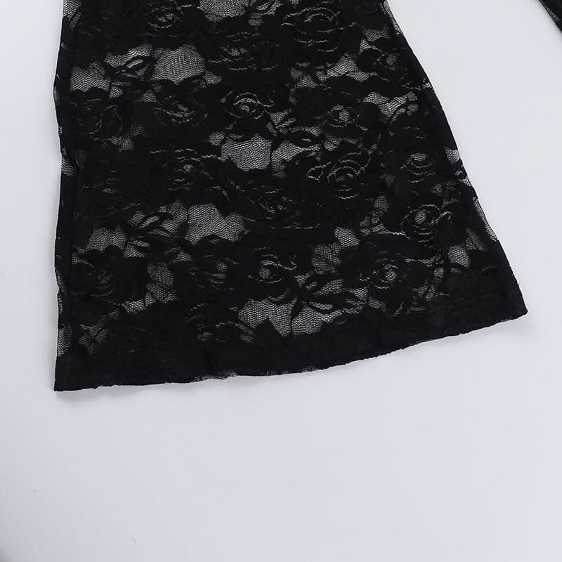 Sultry Black Lace Off-Shoulder Flare Jumpsuit - Halloween & Holiday Party Ready