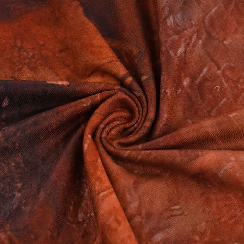 Autumn Aura Halter Cutout Mini Dress - Earthy Teal Abstract Print for Fall Nights Out