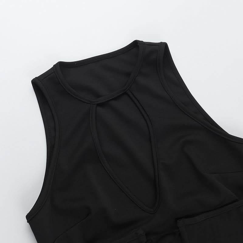 Sultry Black Keyhole Corset Mini Dress – Perfect for Fall Parties & Date Nights