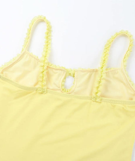 Sunshine Yellow Ruffle Cutout Cami Mini Dress - Your Fall Getaway Essential