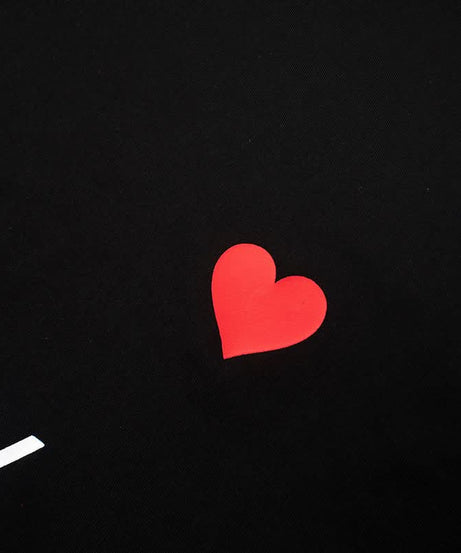 Women's Sassy 'Busy' Hearts Crop Top - Edgy Graphic Statement Tee