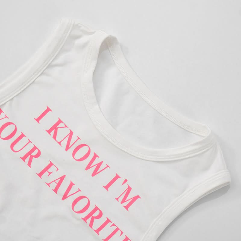 Sassy "I'm Your Favorite" Pink Lace-Up Crop Top - Fall's Must-Have Statement Piece