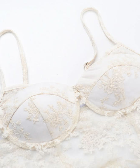 Whimsical Floral Lace Babydoll Cami Top - Ethereal Fall Style & Halloween Party Ready