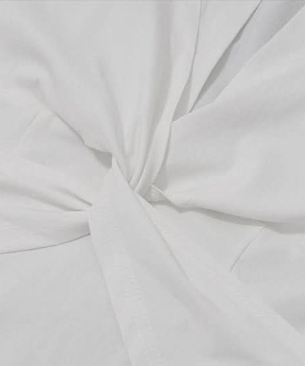 Chic White Collared Twist-Front Top | Effortless Fall & Layering Essential