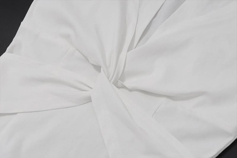 Chic White Collared Twist-Front Top | Effortless Fall & Layering Essential