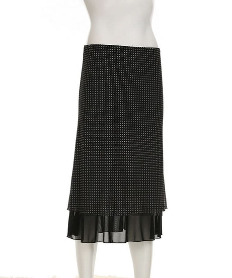 Effortlessly Chic Polka Dot Mesh Maxi Skirt - Your Versatile Fall & Holiday Essential