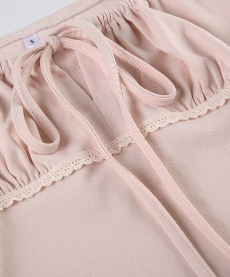 Blush Pink Romantic Square Neck Top with Versatile Ribbon Tie | Chic Fall Transition Cap Sleeve Blouse for Women