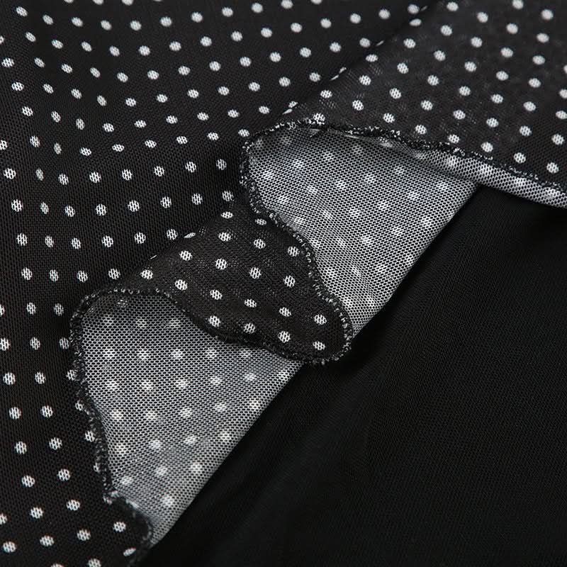 Effortlessly Chic Polka Dot Mesh Maxi Skirt - Your Versatile Fall & Holiday Essential