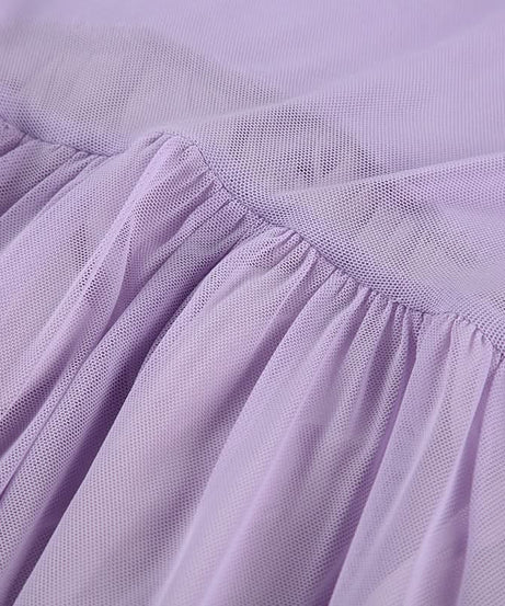 Elegant Lavender Halter Maxi Dress - Sweetheart Ruched Mesh Bodice for Autumn Soirees