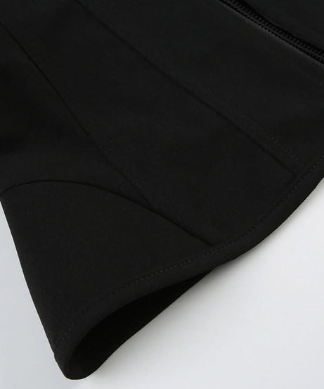 Fall Chic 2-in-1 Sculpting Square Neck Corset Tank Top - Red & Black