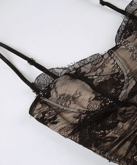 Sultry Sheer Lace Overlay Maxi Dress | High Slit Ruched Bodycon Cami for Fall & Holiday Glam