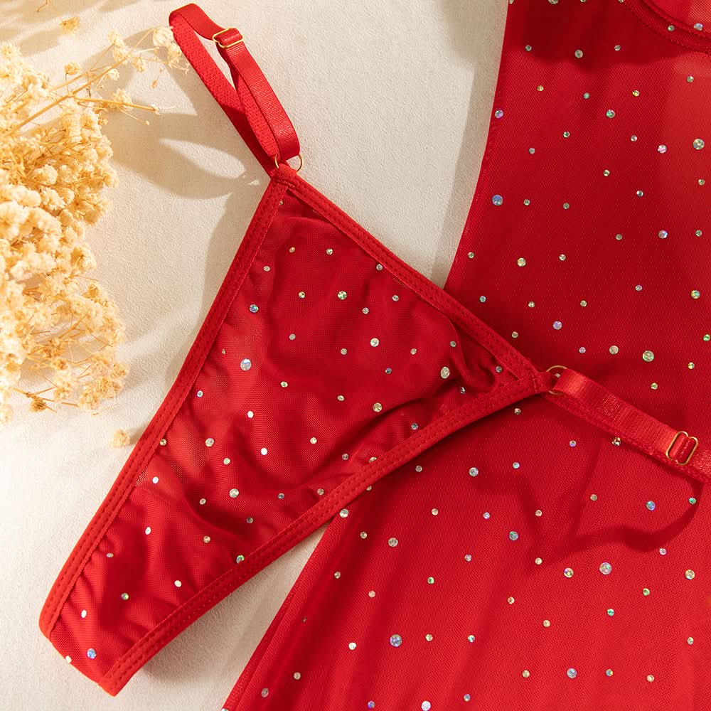 Dazzling Black Sparkle Sheer Mini Dress with Long Gloves - Ultimate Halloween & Fall Party Statement