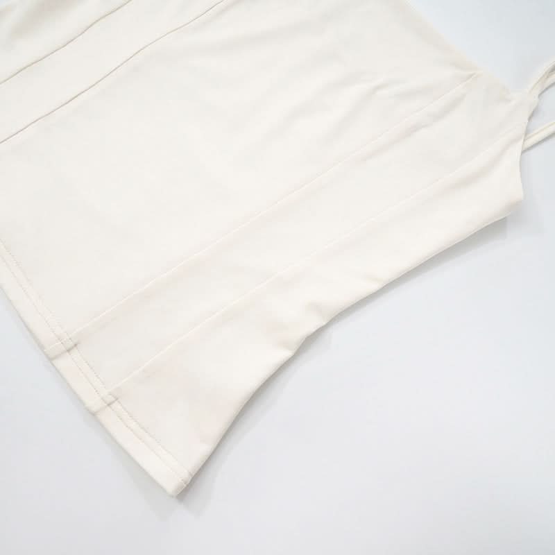 Sculpting Square Neck Halter Cami Top - Chic Fall Layering Essential for Women