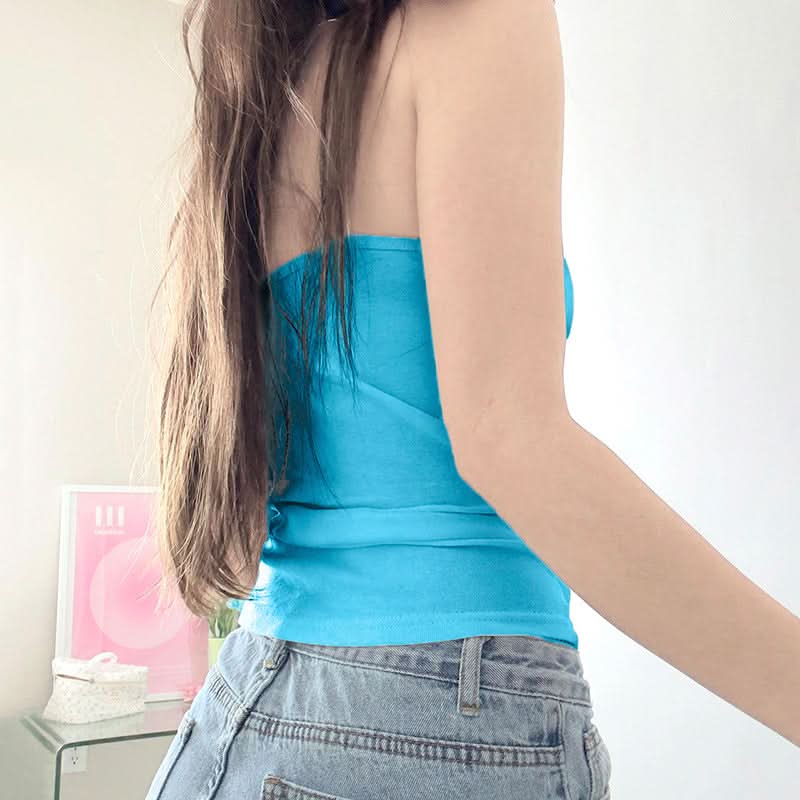 Pumpkin Spice Dream: Y2K Beaded Bow Cami Tank - Trendy Fall Layering Top