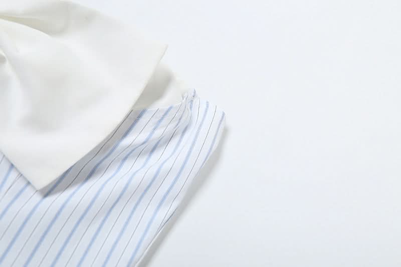 Coquette Chic Striped Bow Strapless Top - Backless Bustier for Fall & Resort Style