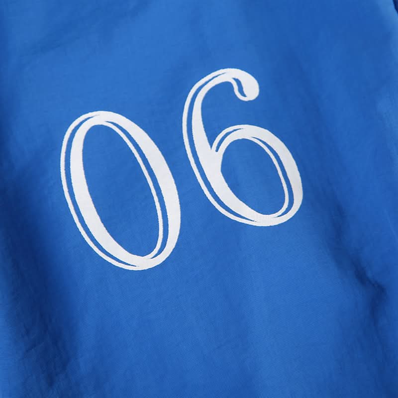 Y2K Royal Blue Baggy Track Pants - Drawstring Waist Street Style for Fall