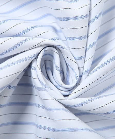 Effortless Fall Chic: Blue Stripe Maxi Skirt with Elegant Folded Waist