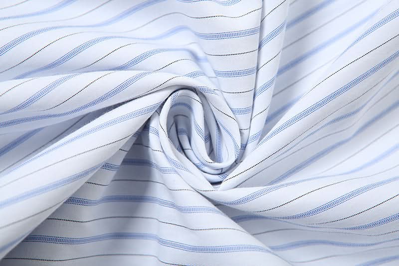 Effortless Fall Chic: Blue Stripe Maxi Skirt with Elegant Folded Waist