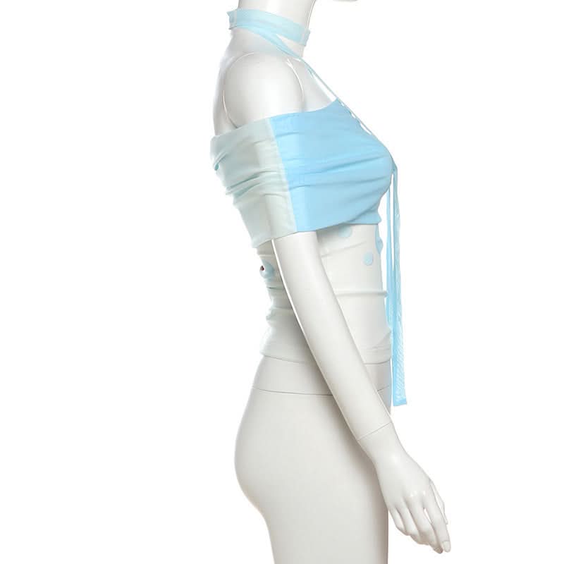 Whimsical Goldfish Off-Shoulder Mesh Midi Dress | Chic Bodycon for Fall Evenings