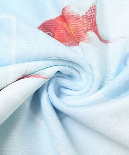 Whimsical Goldfish Off-Shoulder Mesh Midi Dress | Chic Bodycon for Fall Evenings