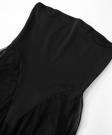 Sultry Black Sheer Mesh Halter Maxi Dress – Your Daring Pick for Fall Parties & Nights Out