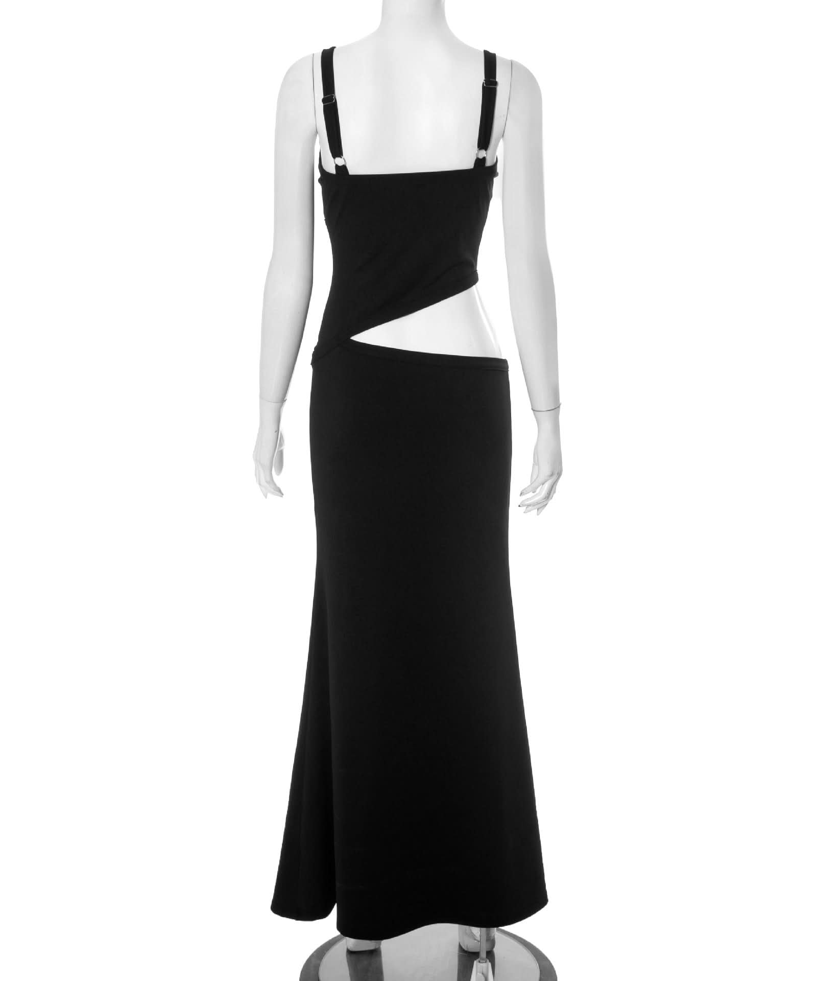 Show-Stopping Black Cutout Maxi Dress | The Ultimate Holiday Party & NYE Statement