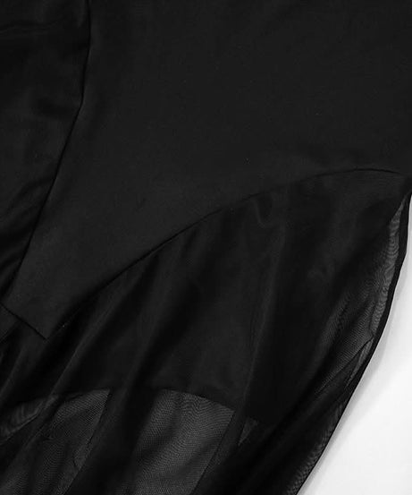 Sultry Black Sheer Mesh Halter Maxi Dress – Your Daring Pick for Fall Parties & Nights Out