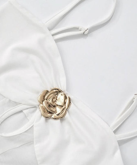 Enchanting Sheer Maxi Dress with Ornate Gold Applique - Your Luxe Resort & Vacation Essential