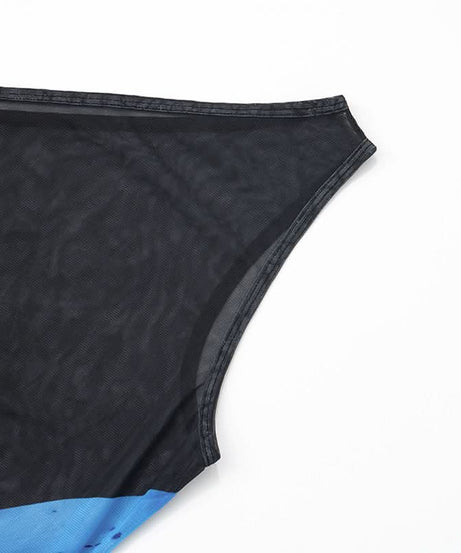 Effortless Glam: Blue Orchid Sheer One-Shoulder Maxi Dress - Your Fall Event & Getaway Statement