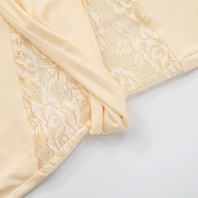 Autumn Elegance: Luxe Lace Patchwork Bodycon Mini Dress - Perfect for Fall Dates & Parties