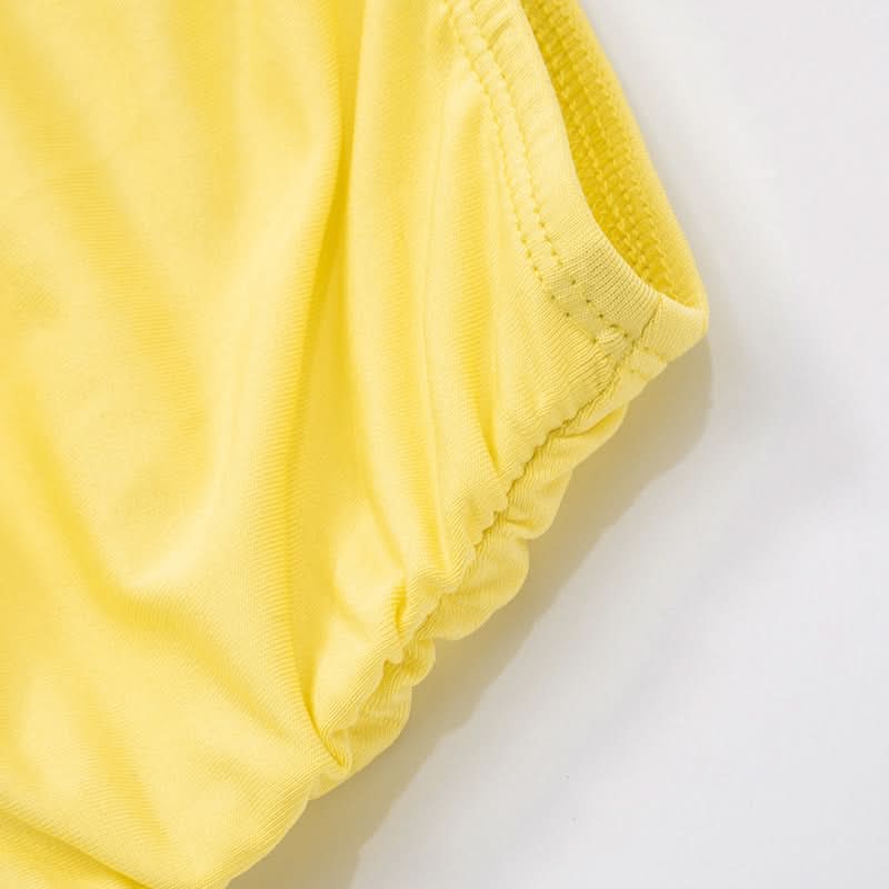 Effortless Elegance: Vibrant Yellow Floral Halter Top & Flowy Maxi Skirt Set - Resort & Vacation Ready