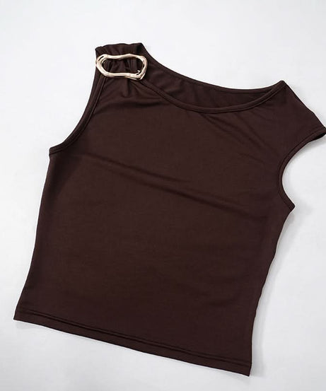 Effortless Fall Glam: Luxe Gold-Detail Ruched Top & Flare Pant Set