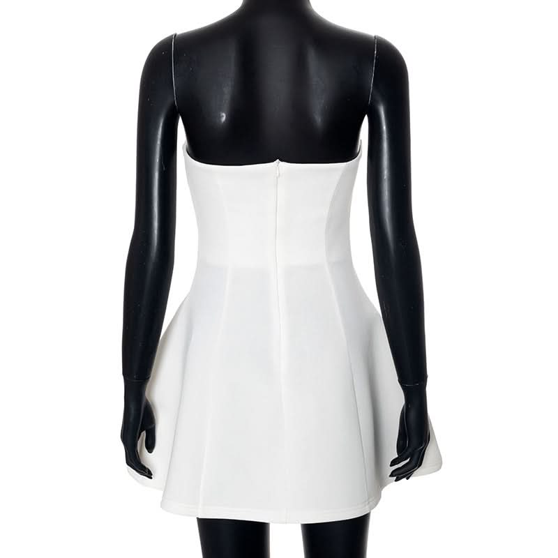 The Flattering Little White Dress: Chic Strapless Mini for Holiday Parties & Resort Escapes
