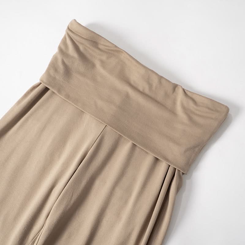 Effortless Fall Chic: Ruched Short Sleeve Top & High-Rise Flare Pants Set