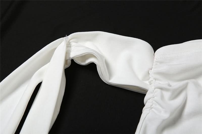 Elevate Your Fall Style: Asymmetrical One-Shoulder Ruched Top with Statement Tie