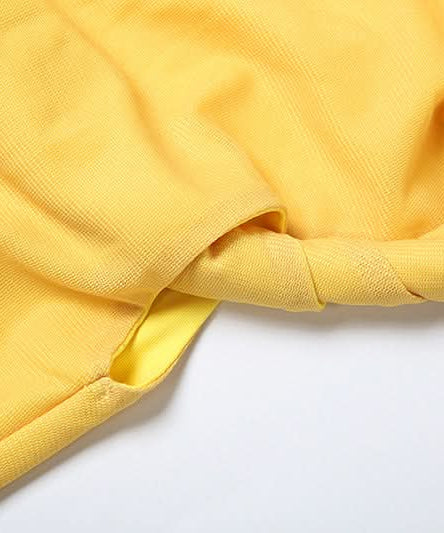 Vibrant Yellow Floral One-Shoulder Top for Women – Your Fall Getaway Essential