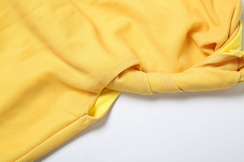 Vibrant Yellow Floral One-Shoulder Top for Women – Your Fall Getaway Essential