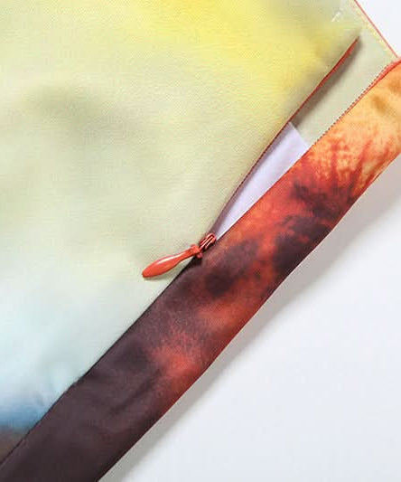 Ignite Your Style: Fiery Art Print Mini Skirt - Perfect for Fall Nights & Y2K Vibes