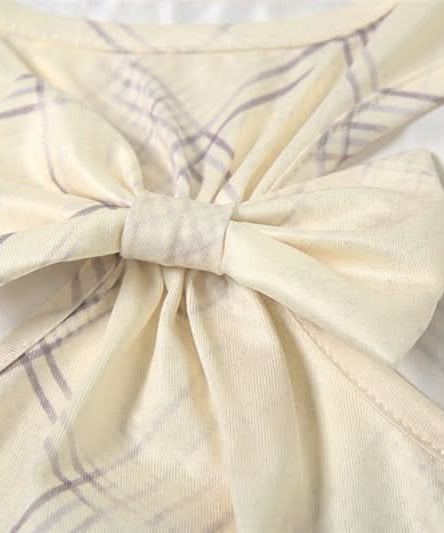 Modern Plaid Bowknot Cut-Out Tank Top - Chic Asymmetrical Fall Style for Women