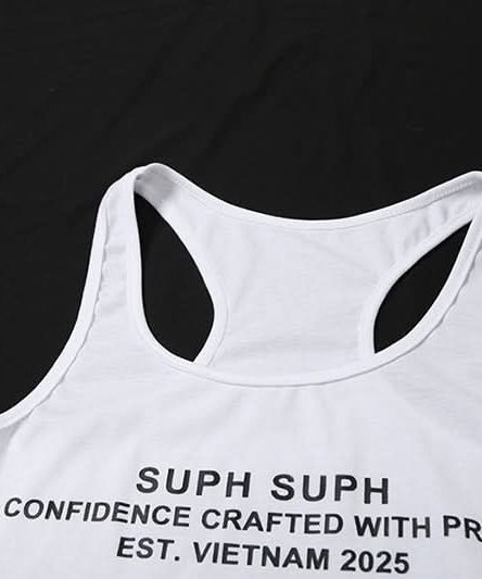 SUPH SUPH "Confidence Crafted" White Racerback Bodysuit | Fall Layering & Everyday Chic