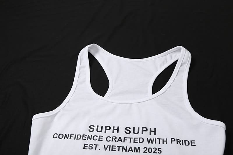 SUPH SUPH "Confidence Crafted" White Racerback Bodysuit | Fall Layering & Everyday Chic