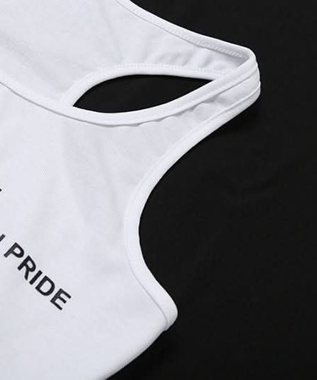 SUPH SUPH "Confidence Crafted" White Racerback Bodysuit | Fall Layering & Everyday Chic