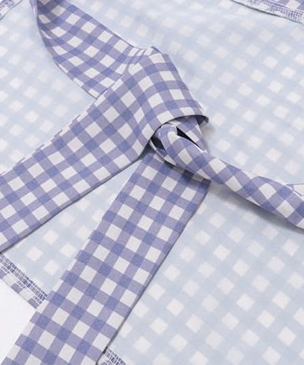 Chic Lavender Gingham Halter Top | Knotted Backless for Effortless Fall Getaways & Resort Style