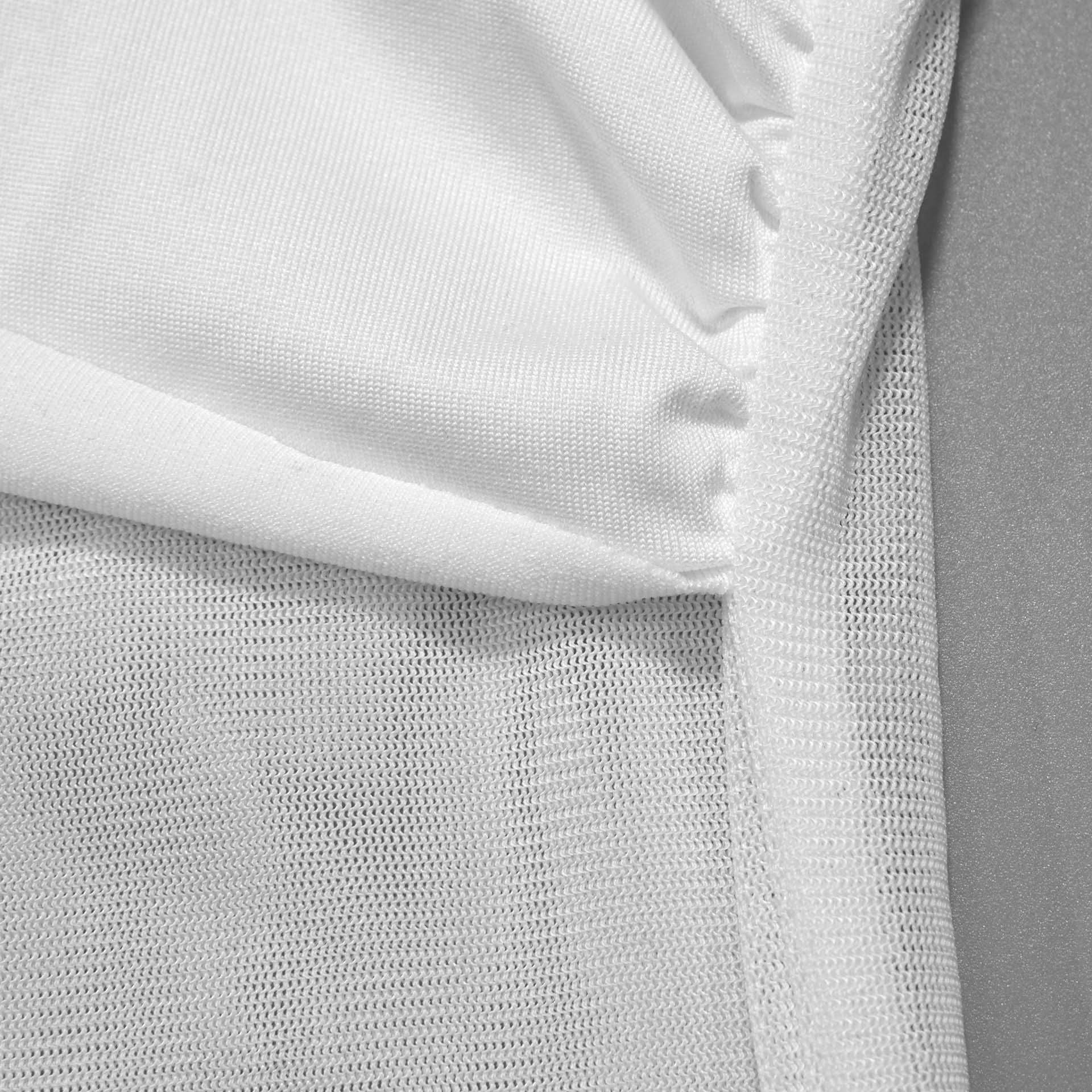 Glamorous White Sheer Mesh Ruched Maxi Dress - Holiday Party & Resort Ready