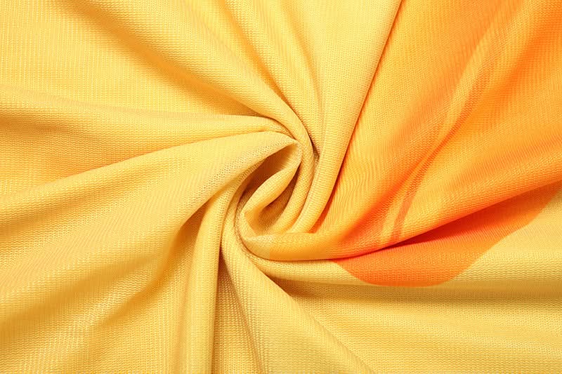 Marigold Sunset Gradient Maxi Skirt | Vibrant Floral Print for Fall & Resort Style