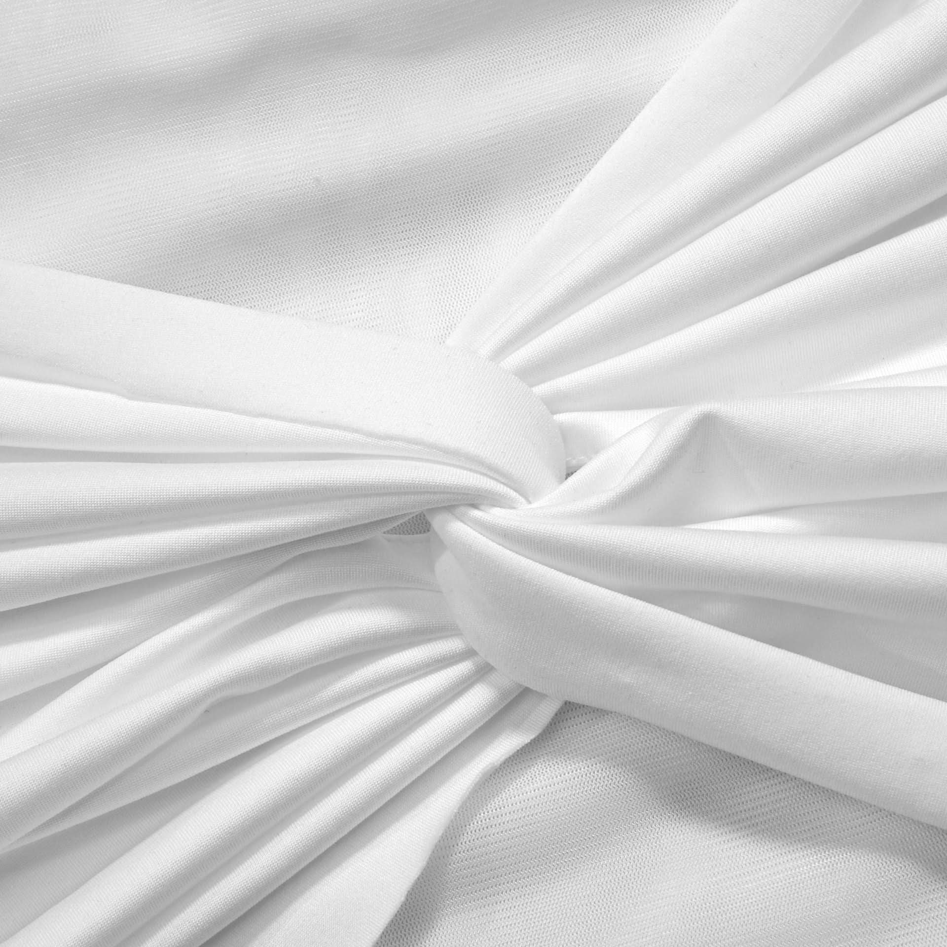 Glamorous White Sheer Mesh Ruched Maxi Dress - Holiday Party & Resort Ready