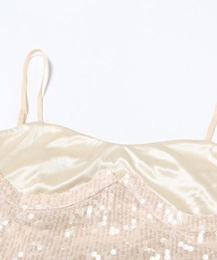 Dazzling Champagne Sequin Cami Top - Your Must-Have Holiday Party & Night Out Glam