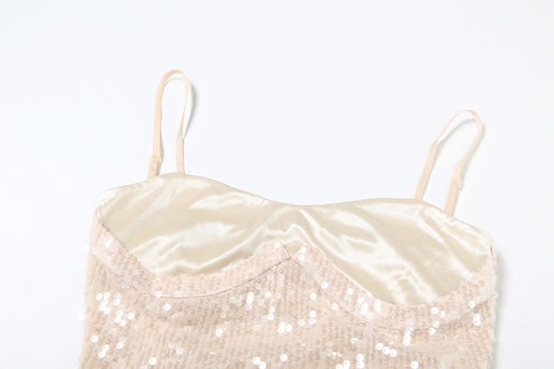 Dazzling Champagne Sequin Cami Top - Your Must-Have Holiday Party & Night Out Glam